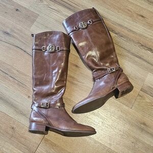 Tory Burch Brown Leather Boots